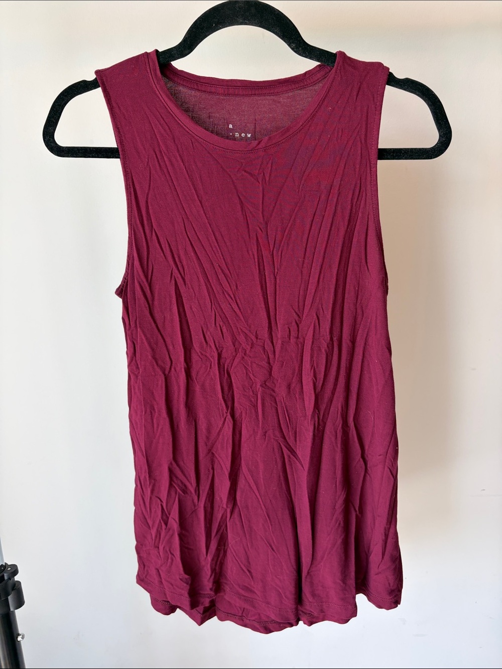 A New Day Burgundy Sleeveless Tank Top